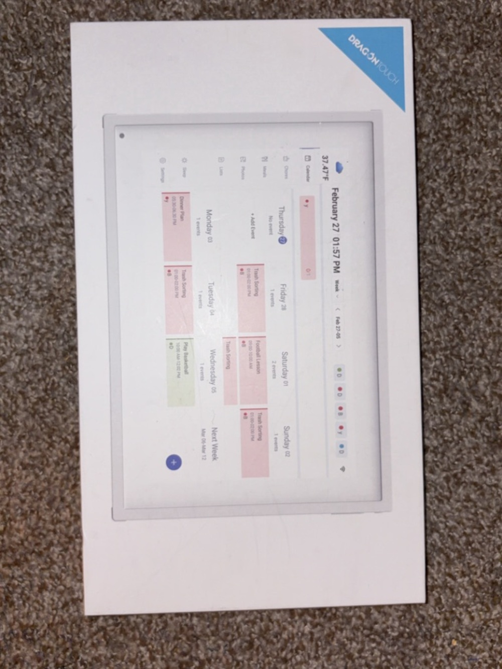 DRACON TOUCH Smart Display in White